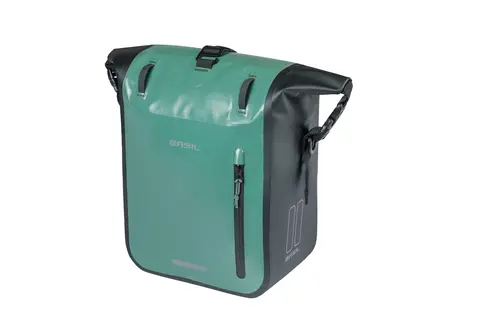 Basil Rivo MIK Hooks Sideveske M Grønn, 15Liter,MIK Hooks System,Vanntett