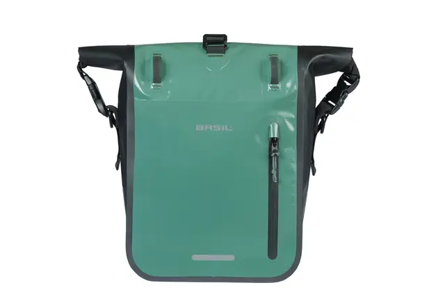 Basil Rivo MIK Hooks Sideveske M Grønn, 15Liter,MIK Hooks System,Vanntett 