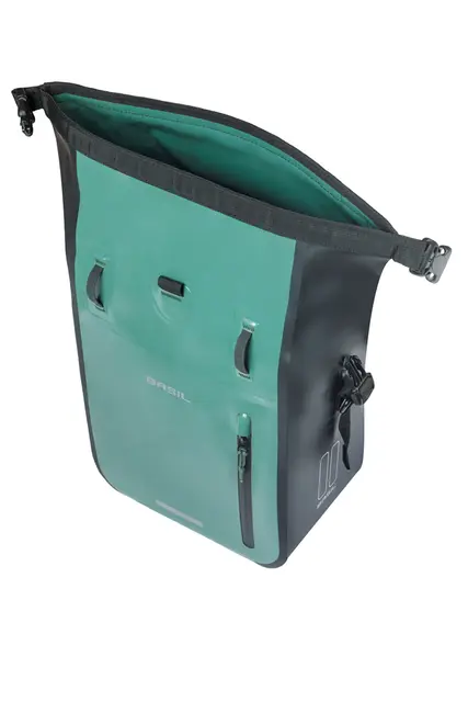 Basil Rivo MIK Hooks Sideveske M Grønn, 15Liter,MIK Hooks System,Vanntett 