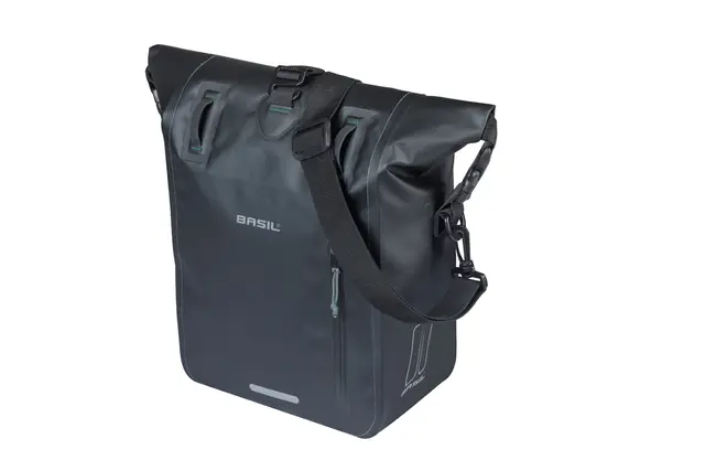 Basil Rivo MIK Hooks Sideveske M Sort, 15Liter, MIK Hooks System,Vanntett 