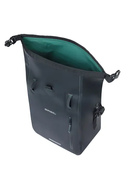 Basil Rivo MIK Hooks Sideveske M Sort, 15Liter, MIK Hooks System,Vanntett 