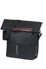Basil City Shopper MIK Hooks Sideveske Sort, 16 liter, MIK Hooks System
