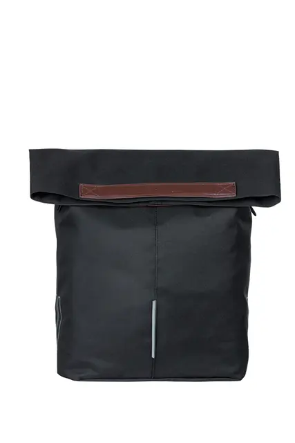 Basil City Shopper MIK Hooks Sideveske Sort, 16 liter, MIK Hooks System 