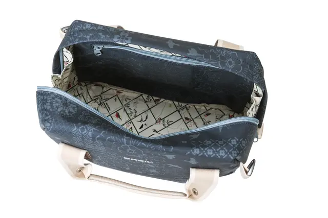 Basil Bohème KF Veske Front Blå, 8 liter, KlickFix 