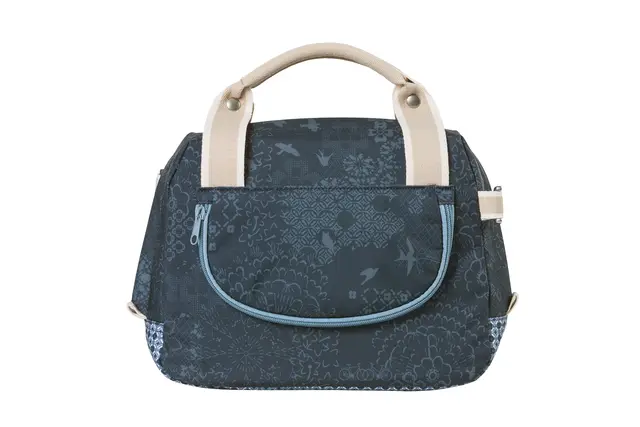 Basil Bohème KF Veske Front Blå, 8 liter, KlickFix 