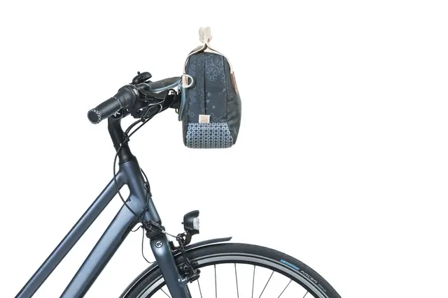 Basil Bohème KF Veske Front Blå, 8 liter, KlickFix 