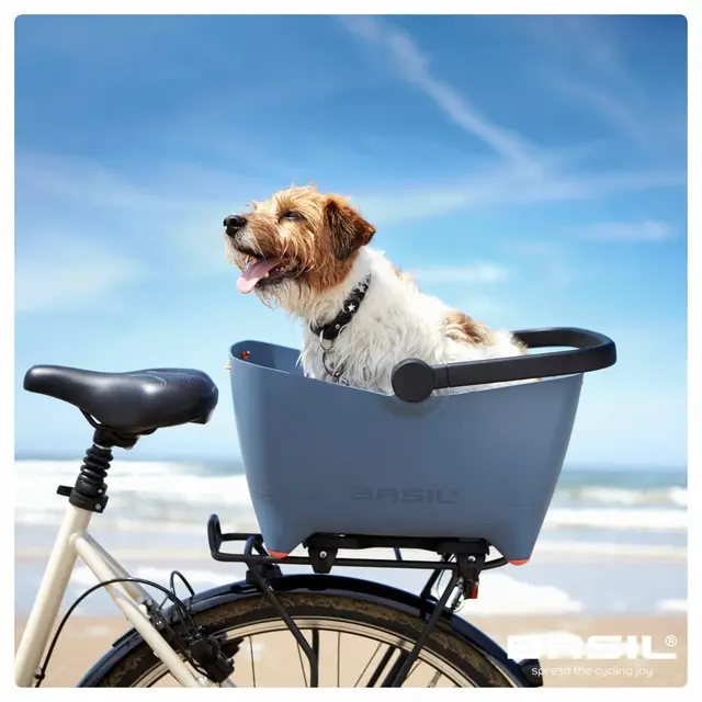 Basil Buddy MIK Hundekurv Bak Blå, 32 ltr 