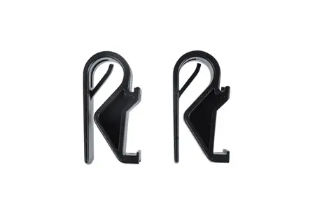 Basil Hook Kroker Sort, Ø 10-12mm
