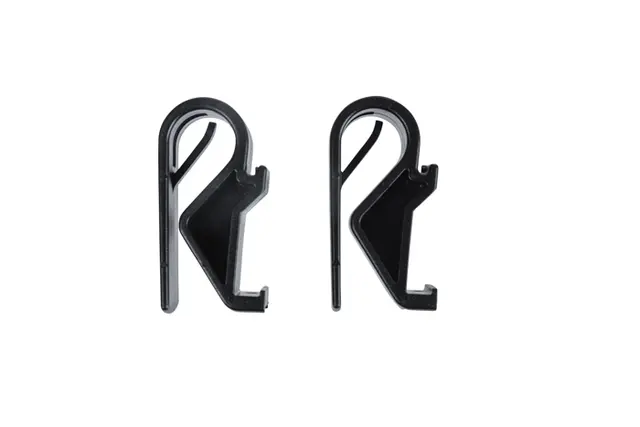 Basil Hook Kroker Sort, Ø 10-12mm 