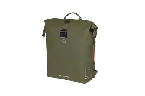 Basil SoHo Nordlicht Sekk Moss Grønn, 17l, IPX3, Hook On System