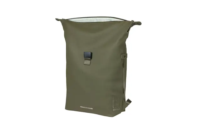 Basil SoHo Nordlicht Sekk Moss Grønn, 17l, IPX3, Hook On System 
