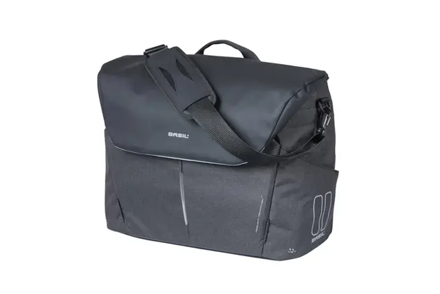 Basil B-Safe Nordlicht Sideveske Grå, 17ltr, Hook On System 