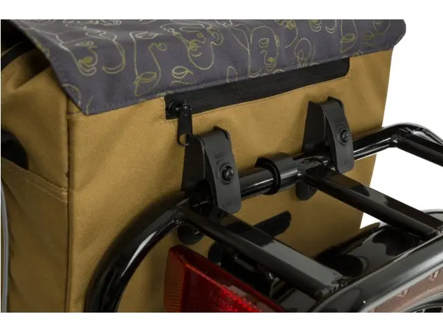 Fastrider Livia Trend Sideveske Oliven, 17 ltr, E-bike Vario Hooks 