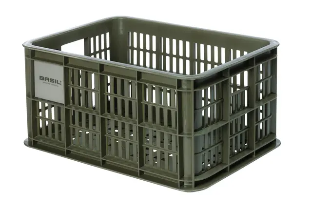 Basil Crate Small Kasse Moss Green, 17.5L, Resirkulert 