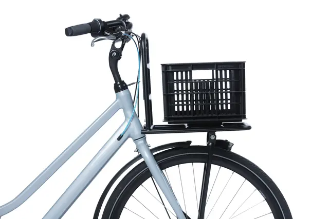 Basil Crate Small Kasse Sølv/Blå, 17.5L, resirkulert 