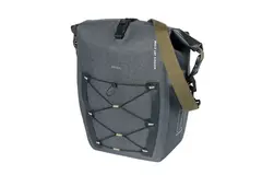 Basil Navigator MIK Studs Sideveske L Grå,31l,Vanntett IPX3,ink MIK-StudsPlate