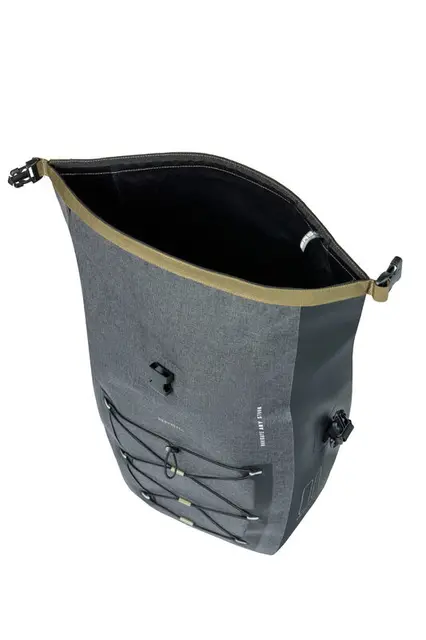 Basil Navigator MIK Studs Sideveske L Grå,31l,Vanntett IPX3,ink MIK-StudsPlate 