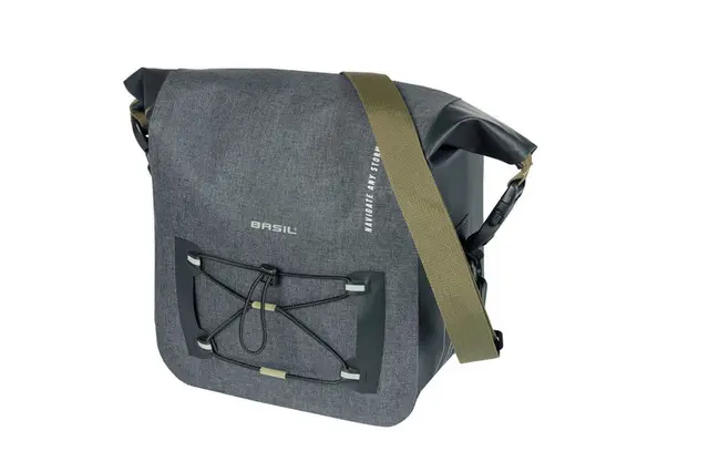Basil Navigator Storm KF Styreveske Grå,11l,Vanntett(IPX3),ink KlickFixfeste 