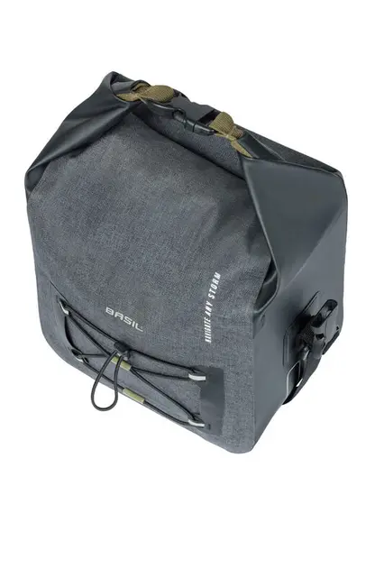 Basil Navigator Storm KF Styreveske Grå,11l,Vanntett(IPX3),ink KlickFixfeste 