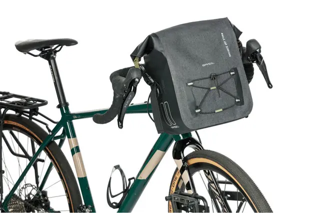 Basil Navigator Storm KF Styreveske Grå,11l,Vanntett(IPX3),ink KlickFixfeste 