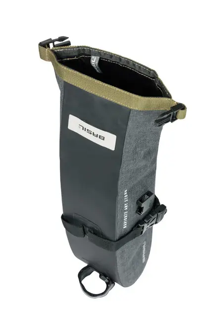 Basil Navigator Storm Seteveske Grå, 1.5l, Vanntett(IPX3) 