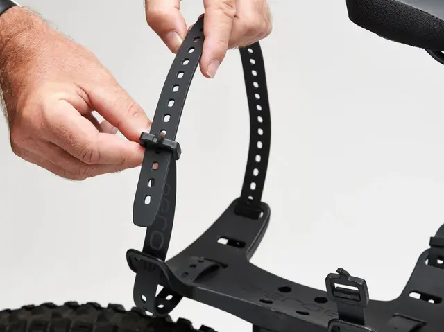 Aeroe StretchLock Strap Festestropp 75cm/30", sort, Polyurethane / Nylon 