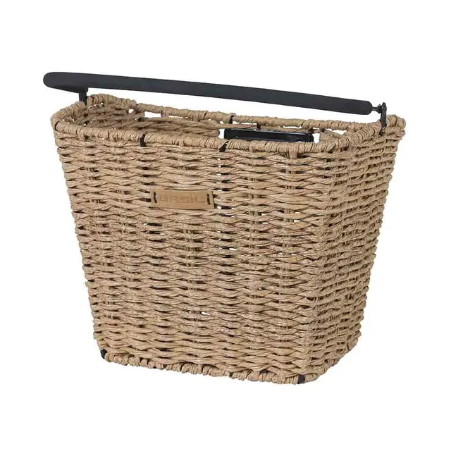 Basil Bremen Rattan KF Kurv Front Lys Brun, Flettet, 20 ltr, ink KF-plate 