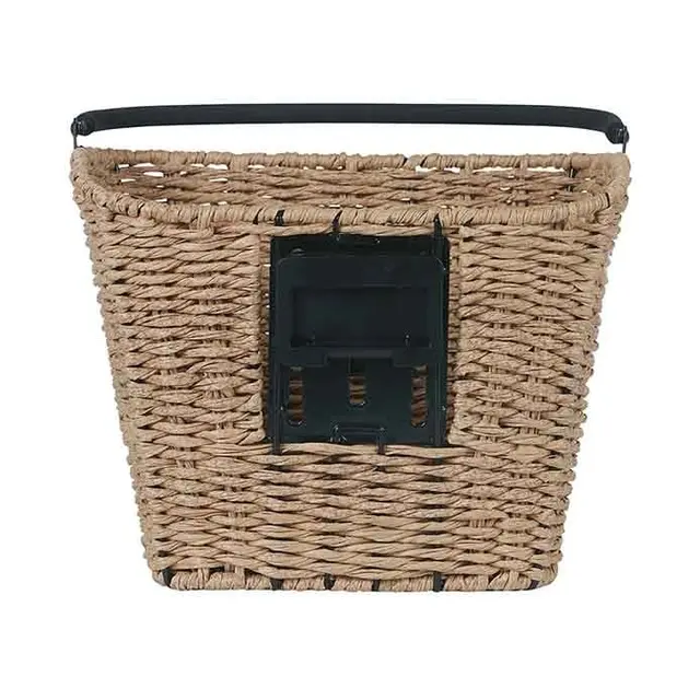 Basil Bremen Rattan KF Kurv Front Lys Brun, Flettet, 20 ltr, ink KF-plate 