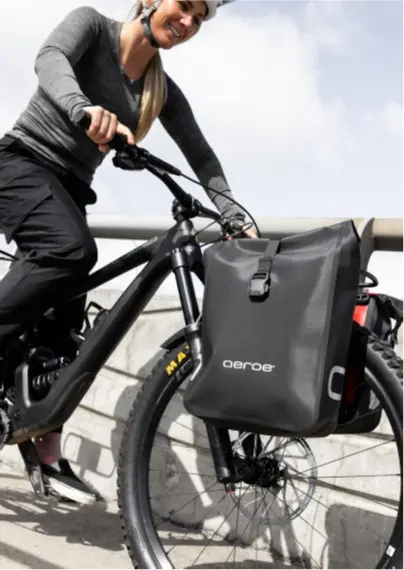 Aeroe Urban Pannier Sideveske 12 l, Vanntett, Universalkroker, 880g 