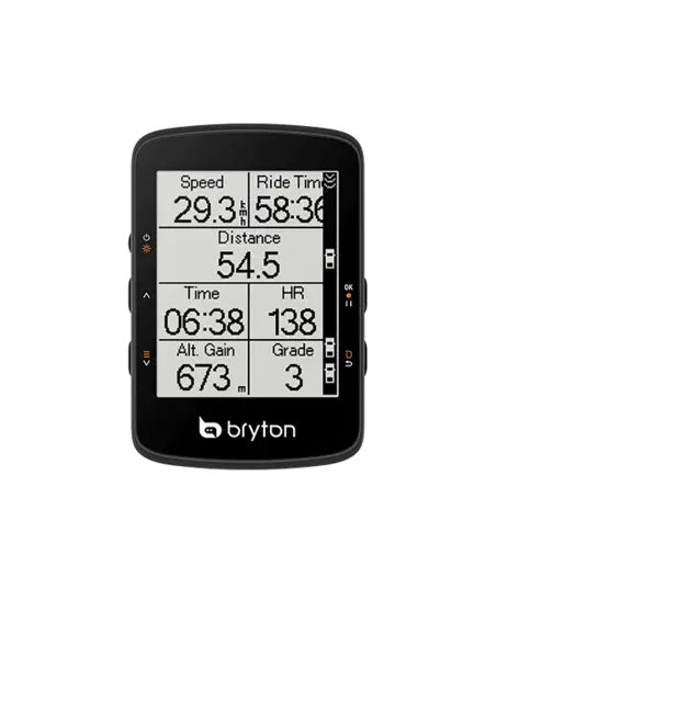 Bryton Rider 460 E GPS Computer 2.6" , Mono LCD skjerm, full GNSS, 58g 