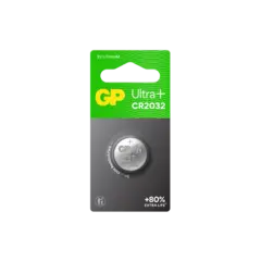 GP Ultra Plus 2032 Knappcell Batteri 3V 1 stk, ø20mmx3.2mm, Lithium