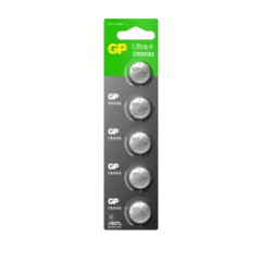 GP Ultra Plus 2032 Knappcell Batteri 3V 5 stk, ø20mmx3.2mm, Lithium