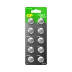 GP Ultra Plus 2032 Knappcell Batteri 3V 10 stk, ø20mmx3.2mm, Lithium