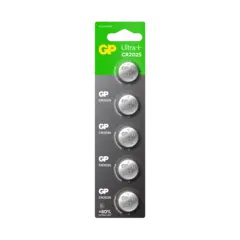 GP Ultra Plus 2025 Knappcell Batteri 3V 5 stk, ø20mmx2.5mm, Lithium