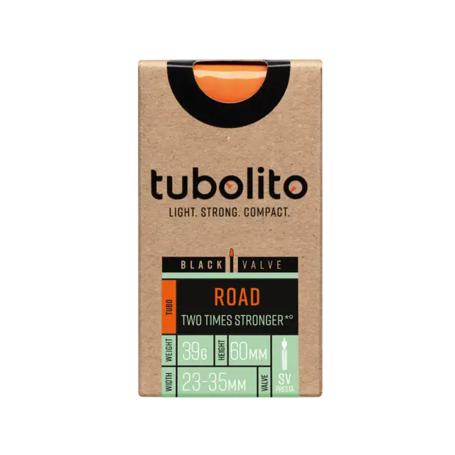 Tubolito Tubo Presta Road 28" Slange 23/35-622mm,TPU,sort 60mm ventil,39g 