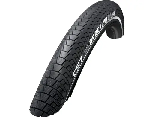 CST Pro Brooklyn E-Cargo EPS 26" dekk 26 x 2.15", E50, 55-559, 60TPI,Refleks