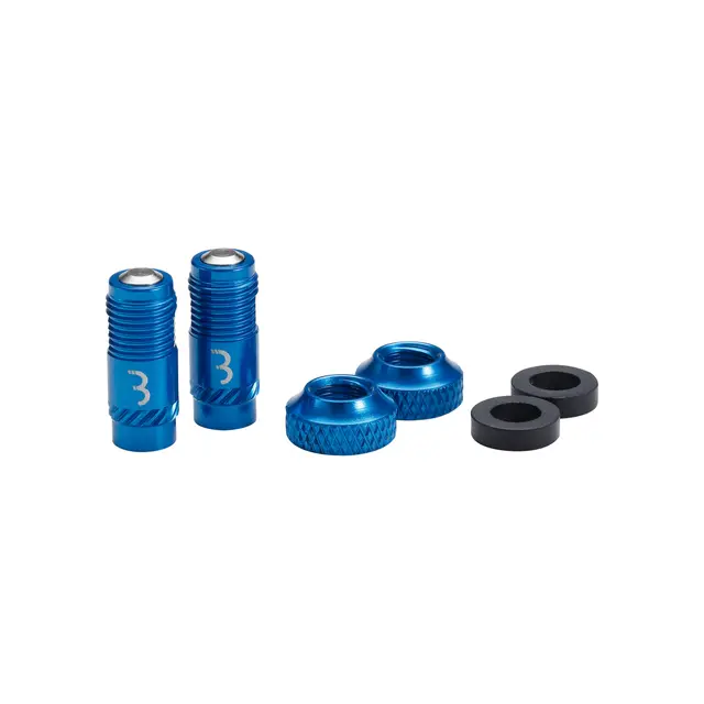 BBB CoreCap BTI-165 Ventilhode Blå Bil, Alu, AL Ventil, (par) 