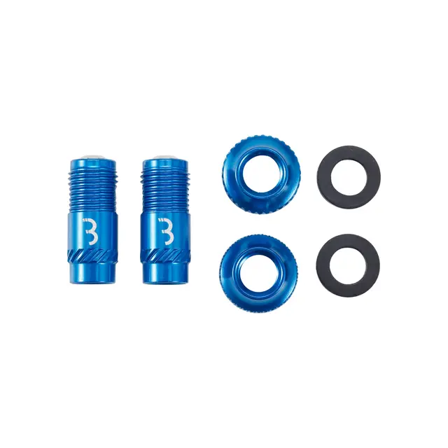 BBB CoreCap BTI-165 Ventilhode Blå Bil, Alu, AL Ventil, (par) 