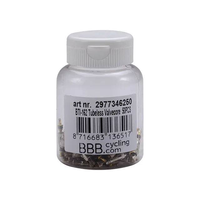 BBB ValveCore BTI-162 Ventil Innsats 50-pk, Kjerne til prestaventiler 