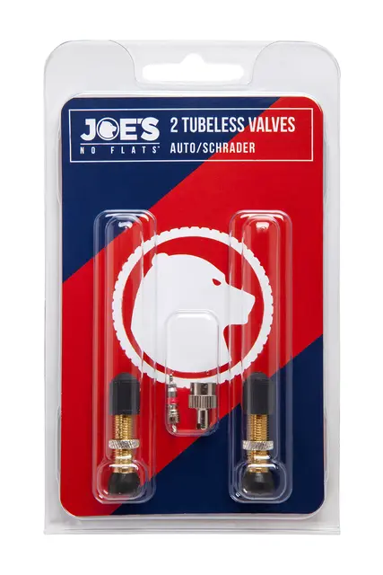Joe's Tubeless Ventil PAR Bil, messing, m/ventilinnsats/verktøy 