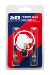 Joe's Tubeless Ventil 32mm PAR Presta, messing, m/ventilinnsats/verktøy