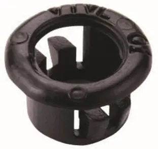 Ventilhullforing 100pk Sort, plast, fra Ø 8.5mm > Ø 6mm