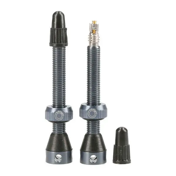 Tubolight Tubeless Ventil 50mm PAR Grå Presta, alu, 12gr (par) 