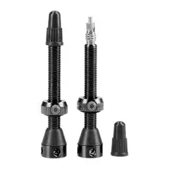 Tubolight Tubeless Ventil 50mm PAR Sort Presta, alu, 12gr (par)