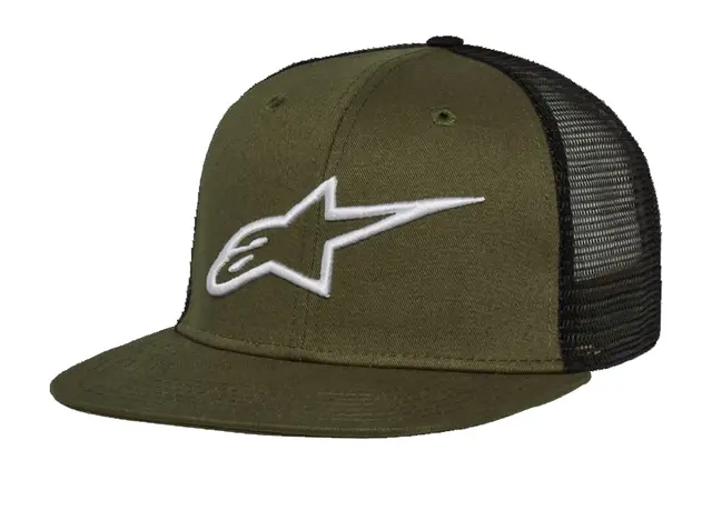 Alpinestars Corp Trucker Caps Grønn/Sort One Size, Snap back 