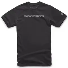 Alpinestars Linear Wordmark T-skjorte Medium, Sort/Grå