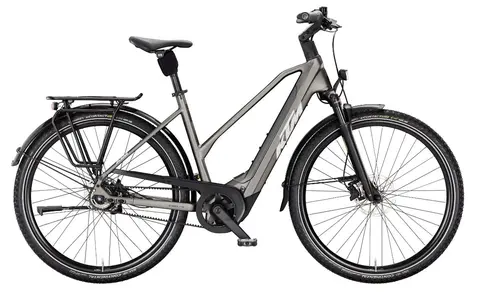KTM Macina City PX 830 Belt D D 46, Grå Matt, Bosch PX, 800wh, 6