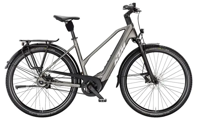 KTM Macina City PX 830 Belt D D 46, Grå Matt, Bosch PX, 800wh, 6 
