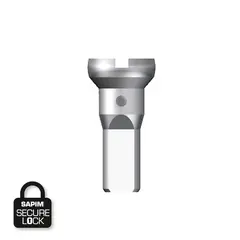 Sapim Round Head Sølv Eikenipler Messing, 2 x 12mm, Secure Lock, 500pk