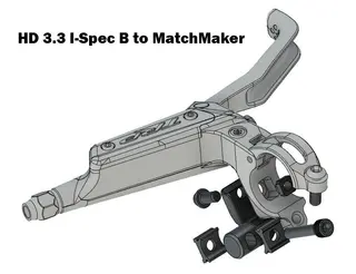 TRP Matchmaker HD3.3 Sram Adapter H Sort, alu, HD3.3